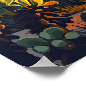 Saguaro National Park, Arizona Cactus Reizen Poster (Hoek)