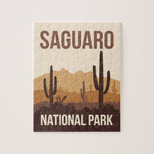 Saguaro National Park Minimal Travel Art Legpuzzel