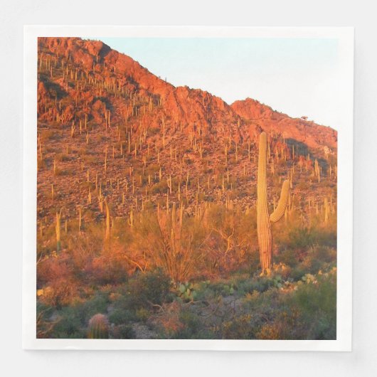 Saguaro National park sunset Servet (Voorkant)