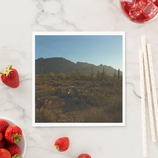 Saguaro Sunrise in het Nationaal Park Saguaro Servet (Insitu)