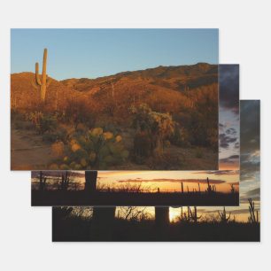 Saguaro Sunset I Arizona Inpakpapier Vel