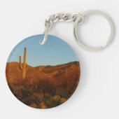 Saguaro Sunset I Arizona Sleutelhanger (Achterkant)
