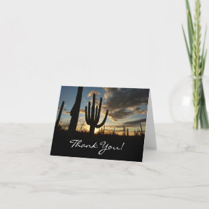 Saguaro Sunset II Arizona Carte de remerciements