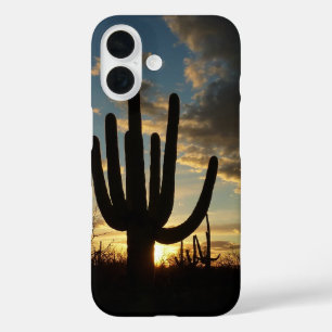 Saguaro Sunset II Arizona iPhone 16 Hoesje