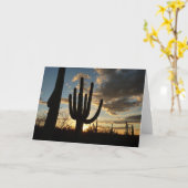 Saguaro Sunset II Arizona Kaart (Gele Bloem)
