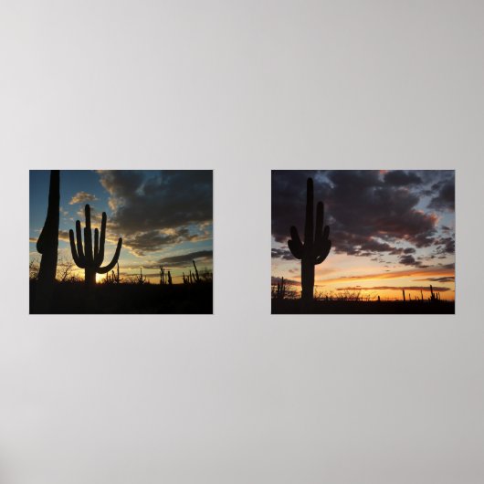Saguaro Sunset II Arizona Muurkunst Sets (Voorkant)
