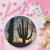 Saguaro Sunset II Arizona Papieren Bordje (Feest)