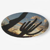 Saguaro Sunset II Arizona Papieren Bordje (Gekanteld)