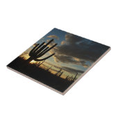 Saguaro Sunset II Arizona Tegeltje (Zijkant)