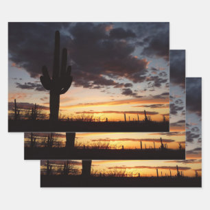 Saguaro Sunset III Arizona Inpakpapier Vel