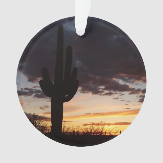 Saguaro Sunset III Arizona Ornament (voorkant)