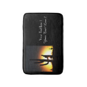 Saguaro Sunset Personalized Bath Mat (Voorkant Verticaal)