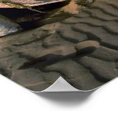 Sahara bij Merzouga, Marokko Poster (Hoek)