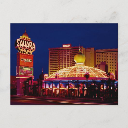  Sahara Hotel Las Vegas Briefkaart (Voorkant)