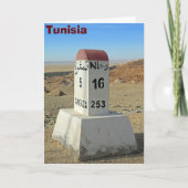 Sahara-mijlpaal, Tunesië Kaart (Voorkant)