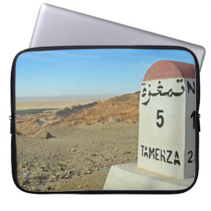 Sahara-mijlpaal, Tunesië Laptop Sleeve