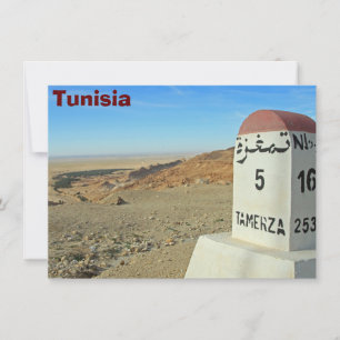 Sahara-mijlpaal, Tunesische kaart