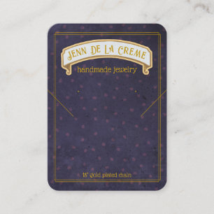 Sahara Nights Blue Stippen Jewels Display Contactkaartje