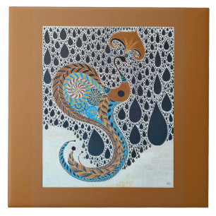 Sahara Parels Tribal Exotische Peacock Tegeltje