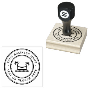 SAHARA Zakelijk Logo Groot Aangepast Rubberstempel