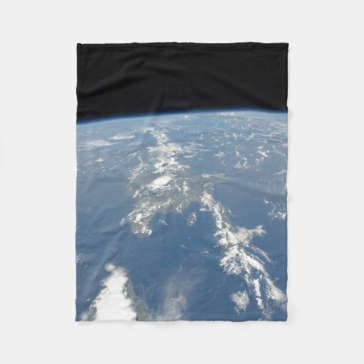 Saharaans stof waait westwaarts de Atlantische Oce Fleece Deken (Voorkant)