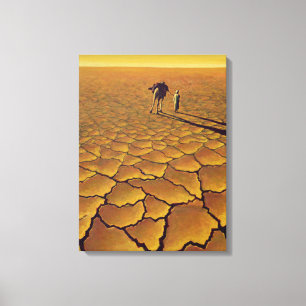Saharan Journey 1995 Canvas Afdruk