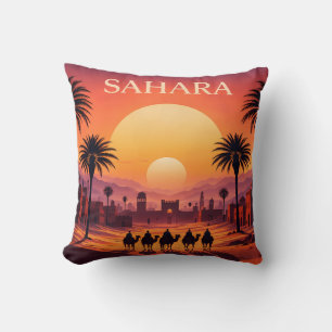 Saharawoestijn Zonsondergang Kussen