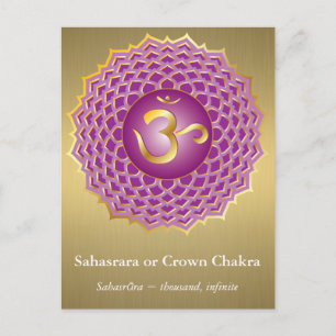 Sahasrara of Crown Chakra Briefkaart