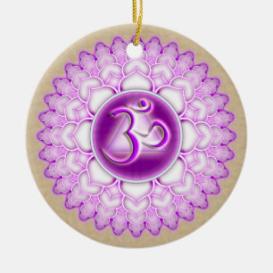 Sahasrara of Crown the 7th Chakra Keramisch Ornament