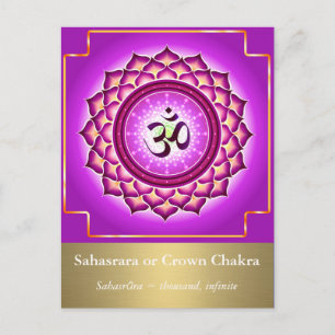 Sahasrara of Kroonchakra Briefkaart