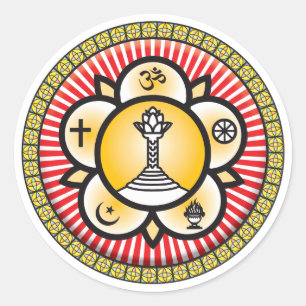 Sai Baba Icon Ronde Sticker