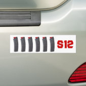 Saiga 12 Magazine Bumpersticker (Op auto)