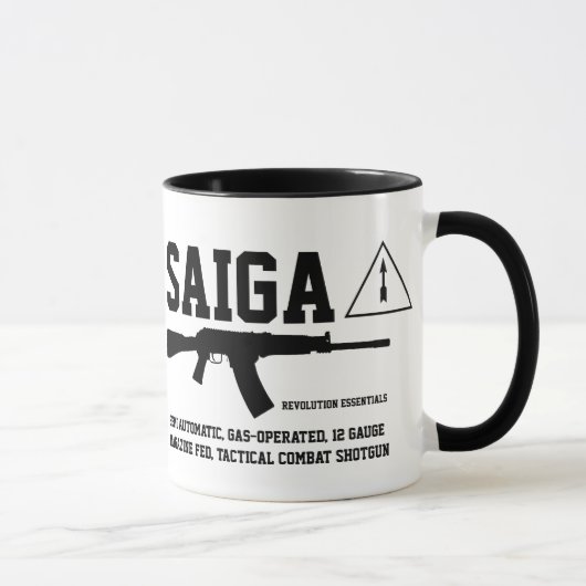 Saiga 12 Tactical Combat Shotgun Coffee Mug (Droite)