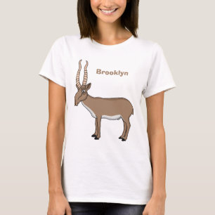 Saiga antelope cartoon t-shirt