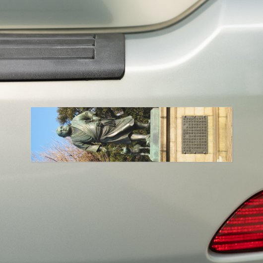 Saigo Takamori (De Laatste Samurai) & Hond Beeld Bumpersticker (Op auto)