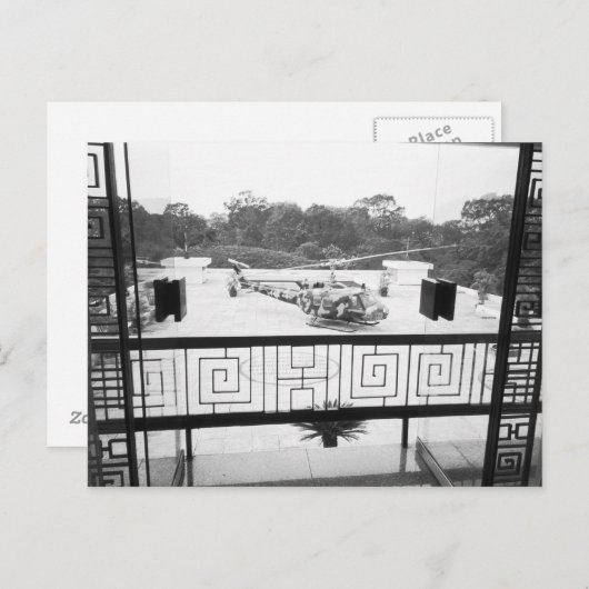 Saigon HCMC Vietnam, Huey Helikopter Briefkaart (Voorkant / Achterkant)