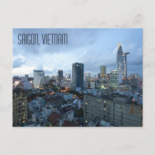 Saigon Vietnam Briefkaart (Voorkant)