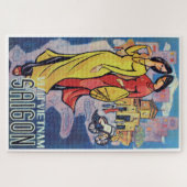 Saigon, Vietnam - deco-reisafdrukken Legpuzzel (Horizontaal)