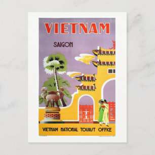 Saigon Vietnam reizen Briefkaart