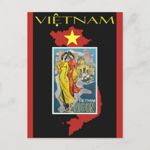 Saigon Vietnam reizen Briefkaart