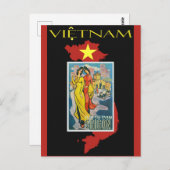 Saigon Vietnam reizen Briefkaart (Voorkant / Achterkant)