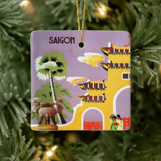  Saigon Vietnam reizen Keramisch Ornament (Boom)