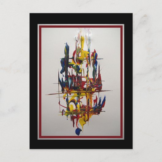 Sail Away - Abstract door Gene Foltuz Mini Print Briefkaart (Voorkant)