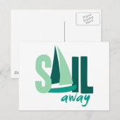 Sail Away Briefkaart (Voorkant / Achterkant)