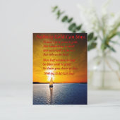 Sail Away Briefkaart (Staand voorkant)