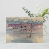 Sail Away Flat - Hartelijk dank Bedankkaart (Staand voorkant)