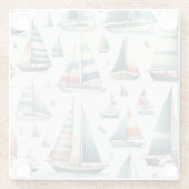 Sail Away Glazen Onderzetter (Achterkant)