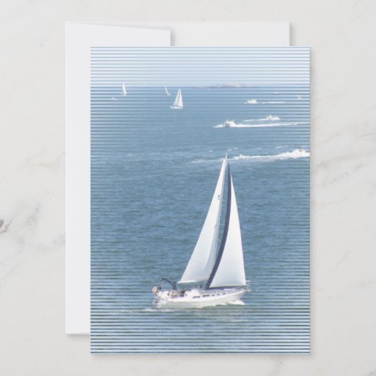 Sail Away Invitation Kaart (Voorkant)