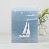 Sail Away Invitation Kaart (Staand voorkant)