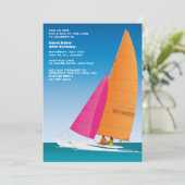 Sail Away Invitation Kaart (Staand voorkant)